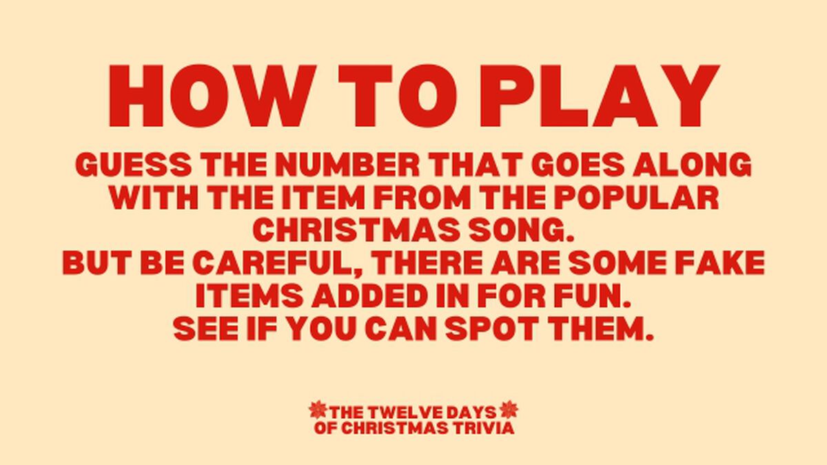 The Twelve Days Of Christmas Trivia image number null